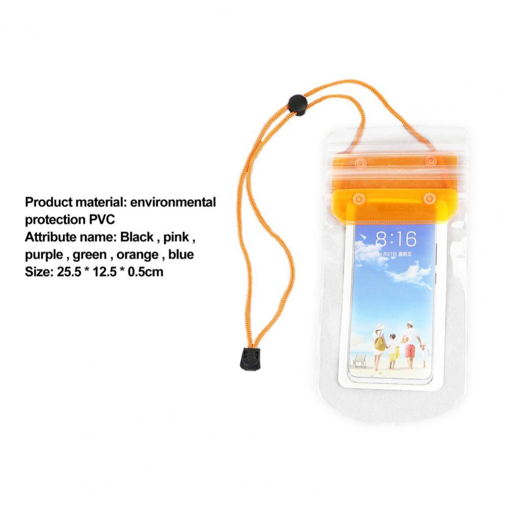 Cell Phone Waterproof Bag Three Channel Thickened Touch Screen Dive Sleeve Swimming Spa Seal Bag