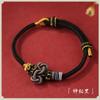 Handmade Braided Rope Bracelet With Wen Chang Knot Koi Fish Charm Students Adults Unisex Lucky Accessory