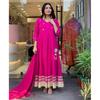 Pakistani Anarkali Suit Kurti Indian Bollywood Party Wear Kurta Pant Dupatta Set