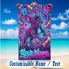 Dog Theme Beach Towel Personalized Custom Name & Text Soft Quick Dry Beach Towel for Swimming Travel