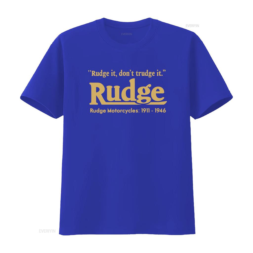 Rudge Motorcycle Vintage Bike Classic Retro Biker T Shirt It Dont Trudge Motorcycles 1911 1946 Vintage Washed Stylish