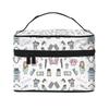 Große Make-up-Tasche Benutzerdefinierte Cartoon-Arzt Krankenschwester Enfermera En Apuros Tragbar Reißverschluss Reise Kosmetikpinsel Tasche Organizer