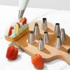 Ensemble de 10 Douilles à Pâtisserie en Acier Inoxydable pour Décoration de Gâteaux et Biscuits Grandes Douilles Réutilisables pour Poches à Douille Outil Artistique pour le Pochage de Gâteaux