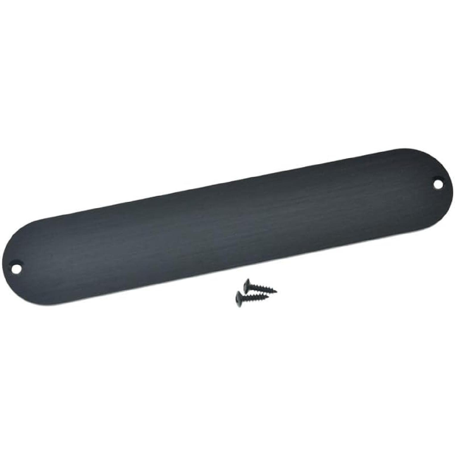 Dopro Стандартная черная панель управления без отверстий, ширина 32 мм, алюминиевая анодированная, для FD Telecaster