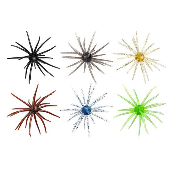 2Pcs 9CM/2.8G TPE Bionic Sea Urchin Lure Floating Simulation Sea Urchin