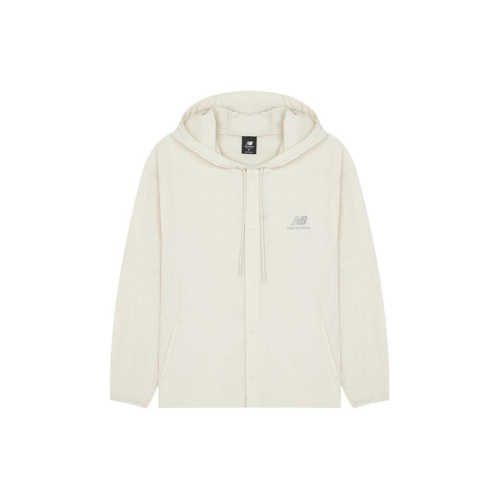 New Balance Logo Print Casual Jacket Asia Sizing White Men s AMJ22368-CFO M