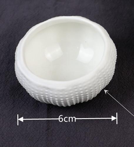 Japanese Cuisine Seasoning Bowl Sea Urchin Sushi Sashimi Rice Bowl Kitchen Tableware White Ceramic Food Container Dinnerware