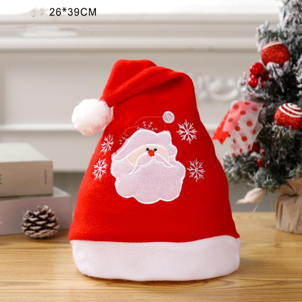 Snowman Plush Reindeers Antlers Hat Polyester Xmas Arts Hats Christmas Hat  Xmas Gift
