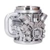 Mug Stainless Steel Resin Creative Three Dimensional Automobile Engine Coffee Cup for Present V6