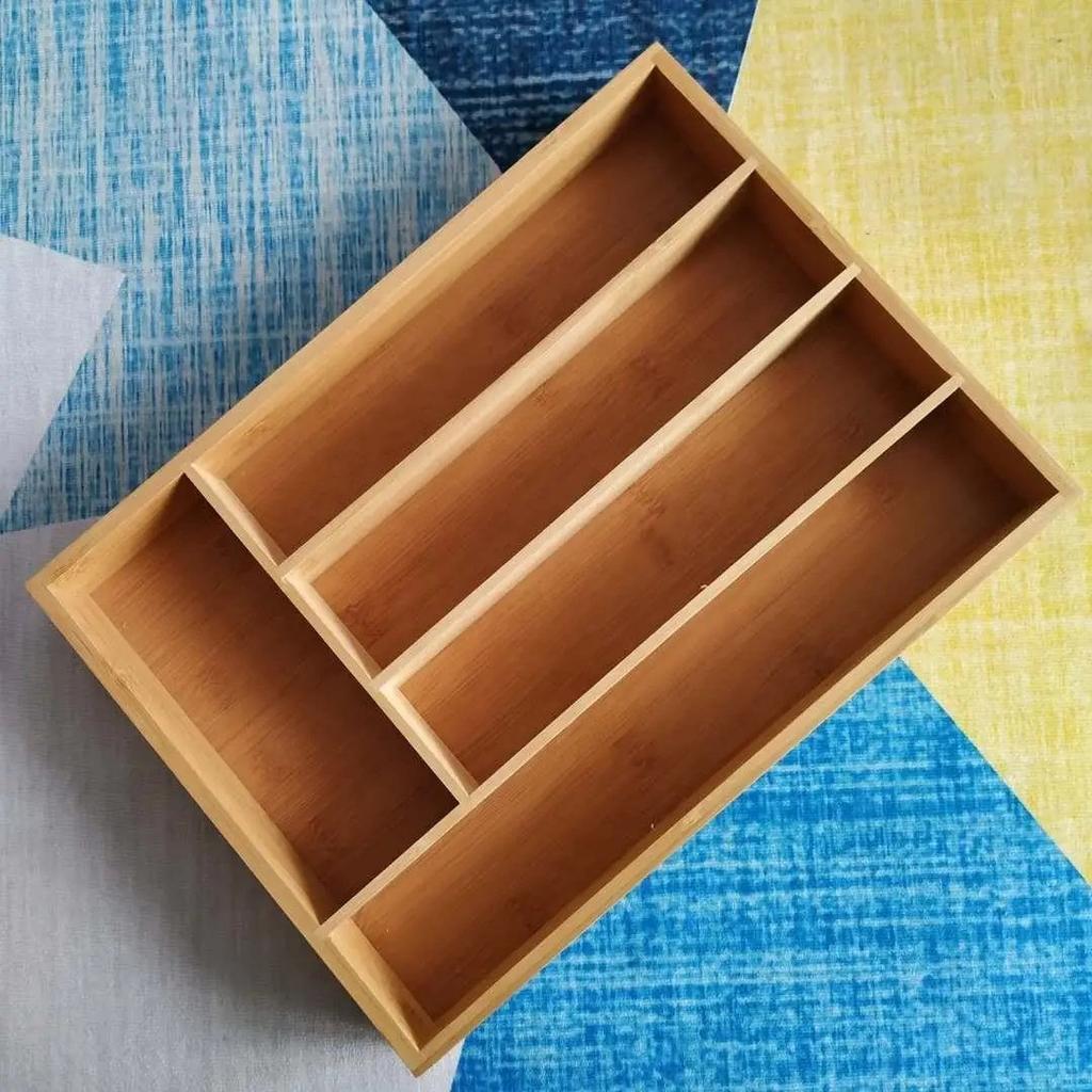 Лоток органайзер для столовых приборов Supretto бамбуковый (91830001)