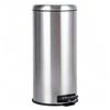 Amazon Basics Round Pedal Stainless Steel Trash Can, 30L, Satin