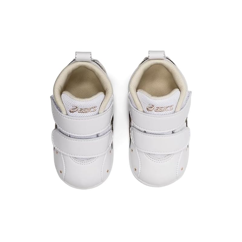[Sukusuku] First Shoes, First to Second Baby Mid-Cut, White/Champagne Gold 223, 12.0 cm