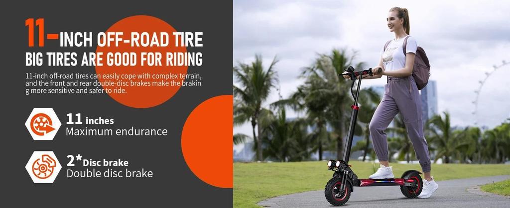 2026 Neuer E-Scooter J11 Max Faltbarer Elektroroller 1200W Motor 48V18AH 10-Zoll-Reifen Reise für Erwachsene mit Sitz 30-40 Meilen Elektroroller