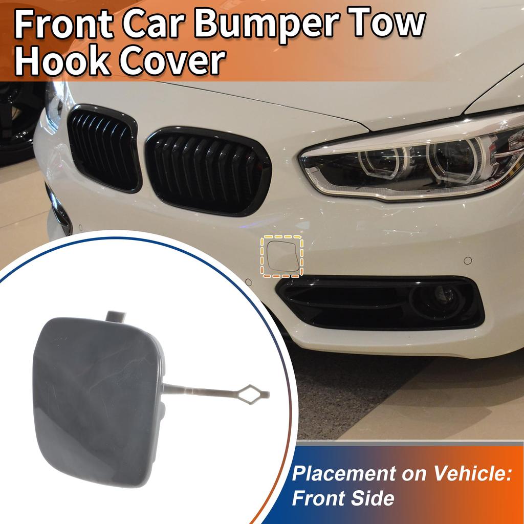 ACROPIX Front Car Bumper Toe Hook Cover Cap for BMW 1 Series F20 LCI Sedan and F21 LCI Wagon Part 1 Piece (Unpainted) (2015-2018) - Number