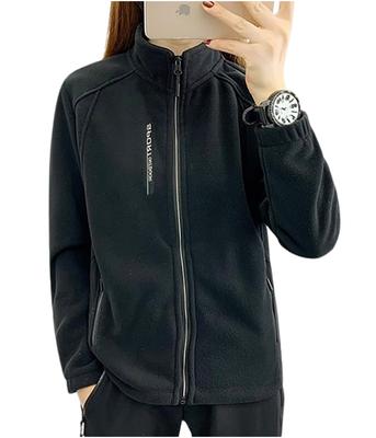 Veste Polaire avec Col Montant Parfaite pour l'Extérieur et et Caractéristiques Longue et Amincissante Décontractée Taille M-Sing Femme Fermeture Éclair Complète Col, Golf, Activités, Automne,