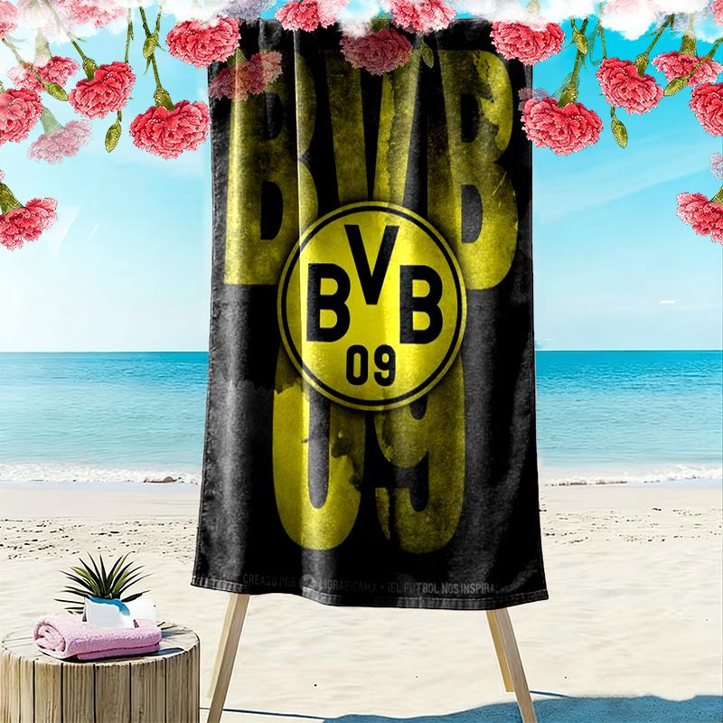 Asciugamano da Spiaggia con Stampa BVB, Asciugamano Grande Morbido ad Asciugatura Rapida per Spiaggia Campeggio Nuoto