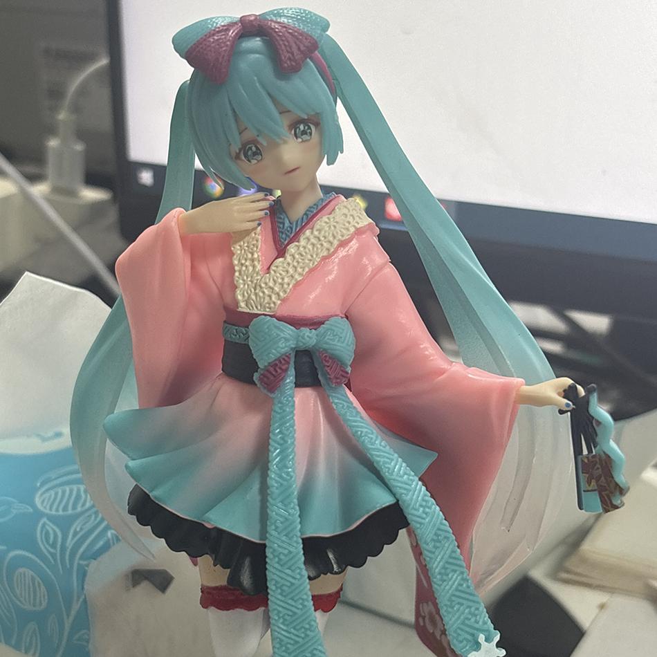 In Stock Original FURYU TENITOL Hatsune Miku Anime Action Model Toys for Kids Present Collectible Model Ornaments