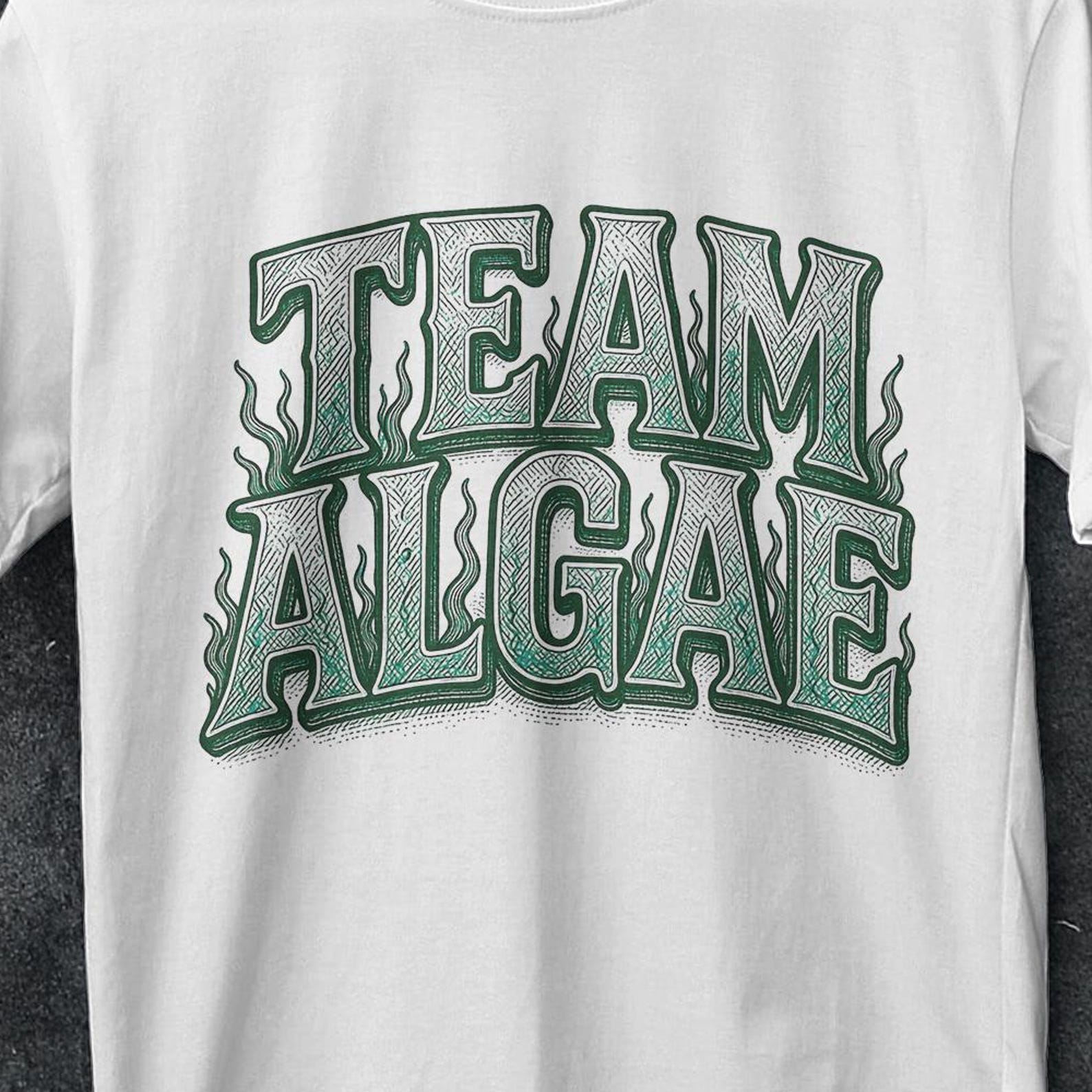Team Algae T-Shirt, Reflecting Pond Shirt, Algae team, Fight Fascism, DC Protest, Plant Lover gift, cottagecore tee shirt, Botanical Shirt S