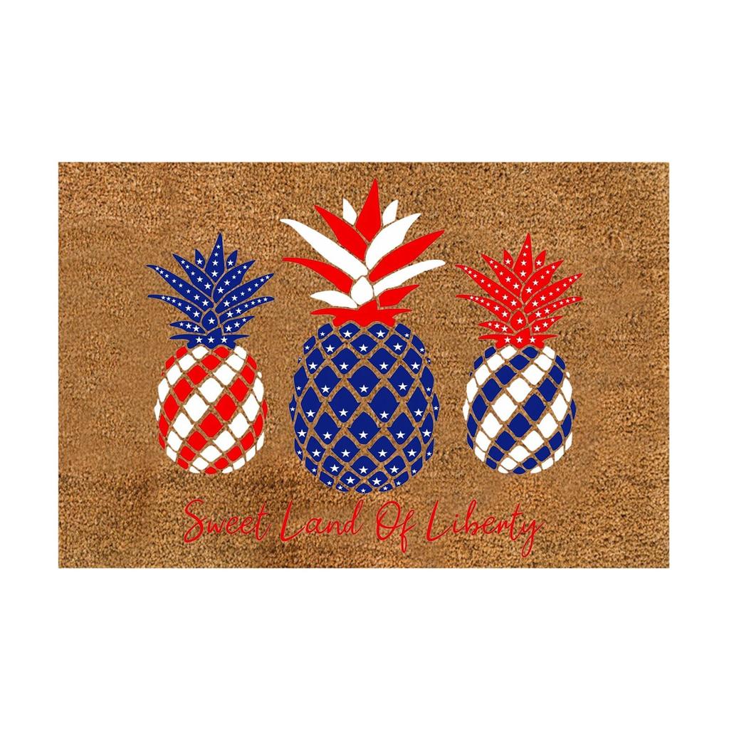 Independence Day Decorative Door Mat - Indoor Outdoor Carpet Home Floor Mat - Rubber Entrance Bathroom
