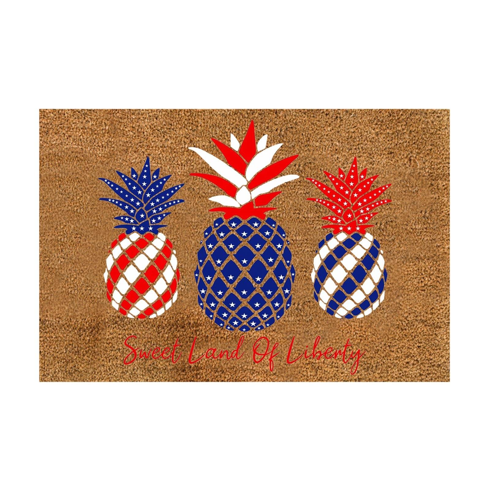 Independence Day Decorative Door Mat - Indoor Outdoor Carpet Home Floor Mat - Rubber Entrance Bathroom A