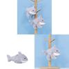 Cute Shark Plush Keychain Toy For Students Bag Decor Gift