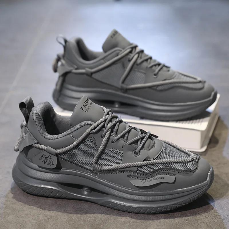 Fashion Casual Men's Sneakers Lightweight and Breathable Youth Thick soled Height Increasing Sports Running Shoes Zapatos Para Hombres