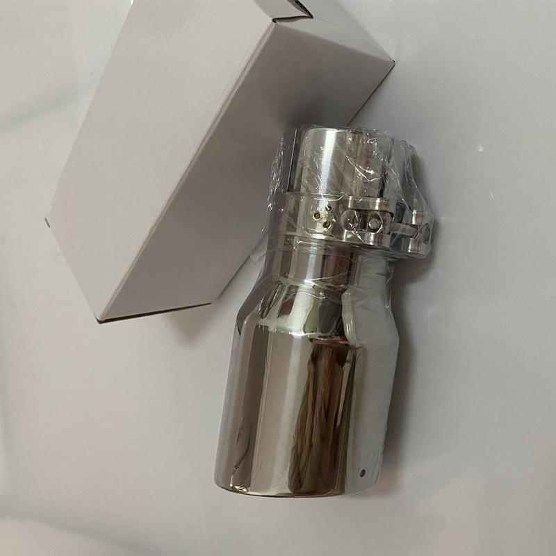 Inlet  2.5 Inch  Exhaust Tips   2.5" To 3.5"  4 Inch Exhaust Tail Pipe Tips Single Slant Cut   Exhaust Muffler Tip  63mm