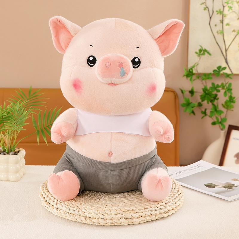 

Новый стиль плюшевой игрушки Глупый поросенок Милая кукла-поросенок Детский подарок на день рождения Подушка 25cm