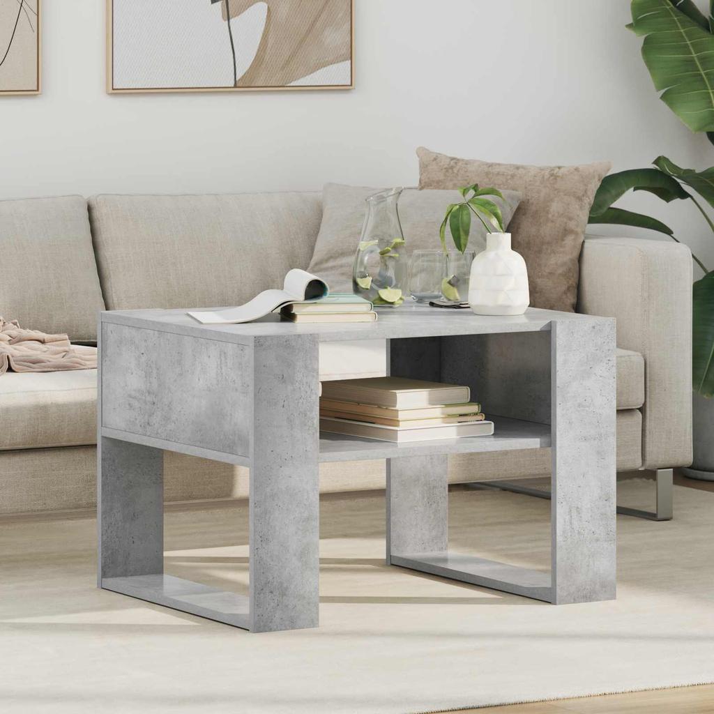 in concrete grey 66 x 53 x 45 cm made of engineered wood