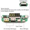 2Pcs 18650 Lithium Battery Charger 5V 2.4A Dual USB Circuit Board Digital LCD Display Module with Overcharge Overdischarge Short