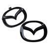 Plastic 14cm Car Front Trunk Emblem for Mazda 5 Logo Buckle Steering Wheel Badge 3D Replaced Sticker Rear Refitting Decoration h3