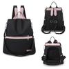 2025 Casual Oxford Backpack Women Black Waterproof Nylon School Bags for Teenage Girls High Quality Fashion Travel Tote Packbag