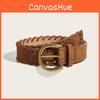 Womens Fashion Belt With Vintage Handcrafted Rope And Pin Buckle For Casual And Office Wear