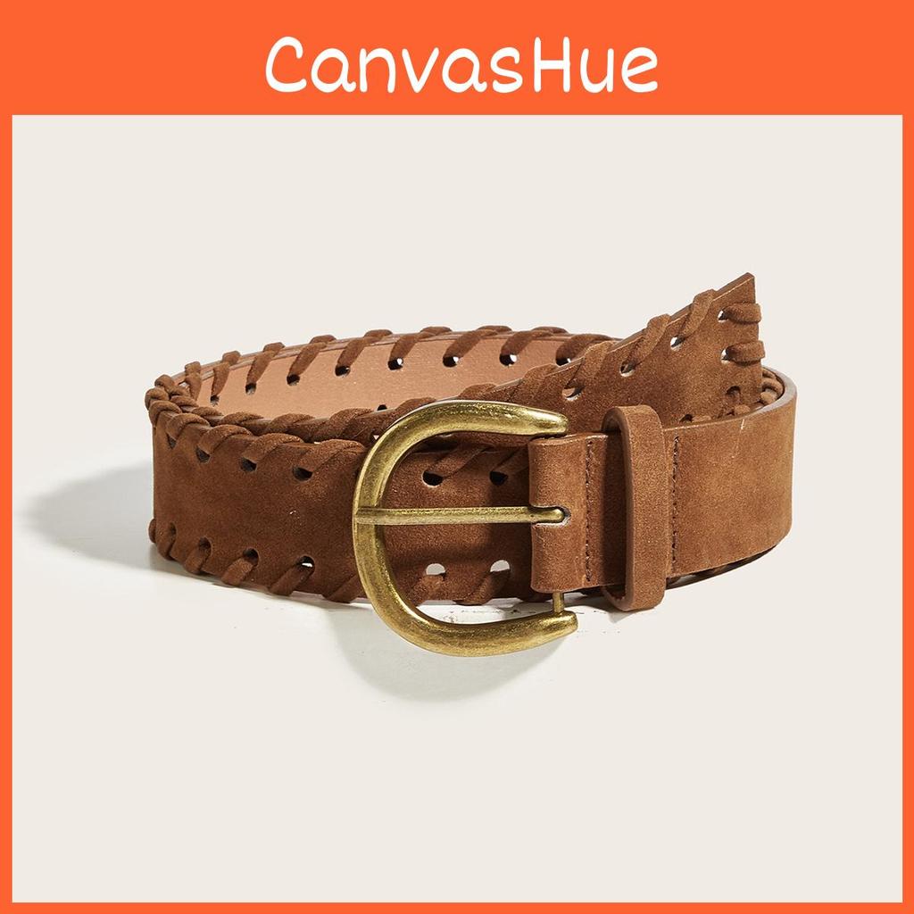 Womens Fashion Belt With Vintage Handcrafted Rope And Pin Buckle For Casual And Office Wear
