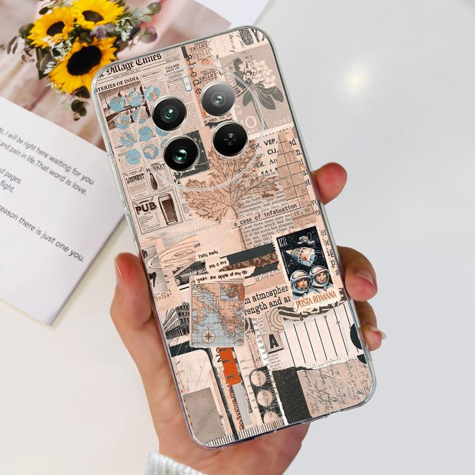 For Realme 12 Pro Plus Case New Fashion Painted Cover Clear Silicone Soft TPU Phone Case For Realme 12 Plus Realme12 Pro + Shell