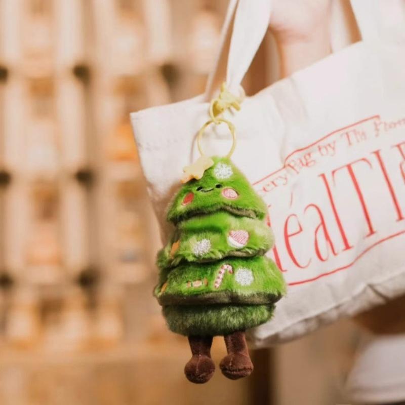 Cartoon Weihnachtsbaum Schneemann Anhänger Plüschtier Dekoration Kreativ und Interessant Feiertagsmerkmale Niedlicher Anhänger