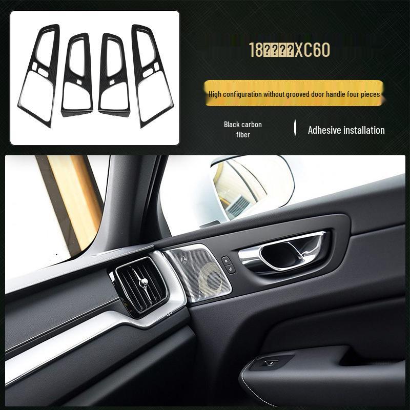 Volvo XC60 Carbon Fiber Interior Peach Wood Gear Shift & Console Decor Patch