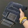 2024 Men's Autumn Fashion Slim Straight Jeans - Versatile, Trendy, Casual