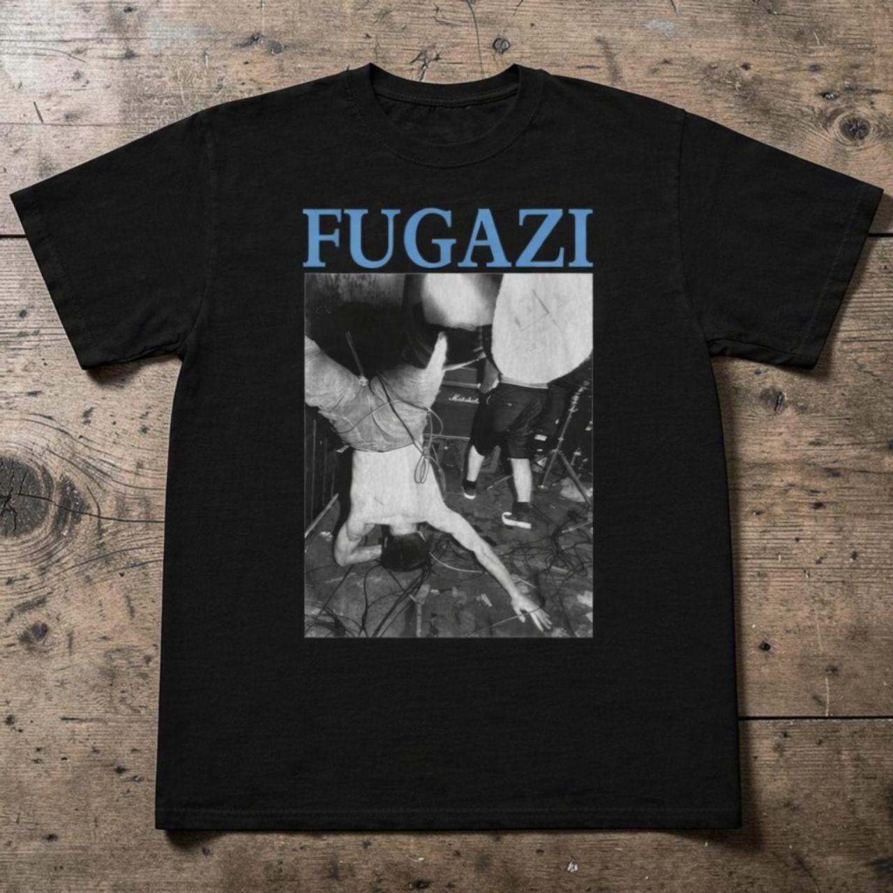 Fugazi photo graphic tee black unisex XXL