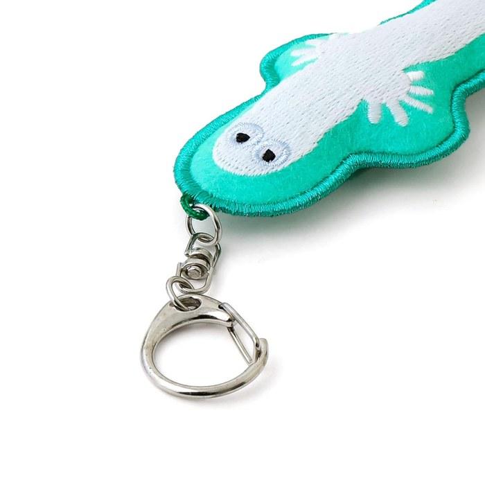 HIGHTIDE MOOMIN Luminous Keyring Nyoro Nyoro Glow-in-the-Dark Keychain White 4.2 X 1.3 X 9.7 Cm