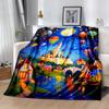 Castle In The Stars Flannel Blanket-Soft and Suitable for Sofas,Beds,Offices,Travel,All Seasons,Great Gift for Holidays and Birthdays.