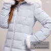 UNIFREE Women's Lightweight Hooded Duck Down Jacket with Faux Fur Trim