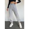 Dámské černé zimní tlusté vnitřní fleecové tepláky s vysokým pasem Basic Jogger