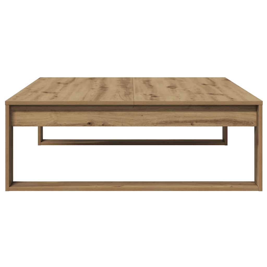 Artisan Oak Coffee Table 100 x 100 x 35 cm Engineered Wood