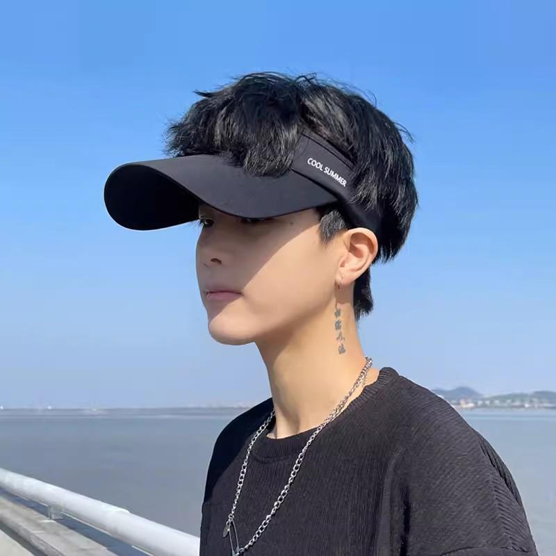 Chladivý Pružný Visor Ledové Hedvábí Dlouhá Stříška Prázdná Vrchní Část Klobouku Letní Ochrana Proti UV Mužské Sluneční Klobouky Cyklistika Běh Sporty Golfový Visor Čepice