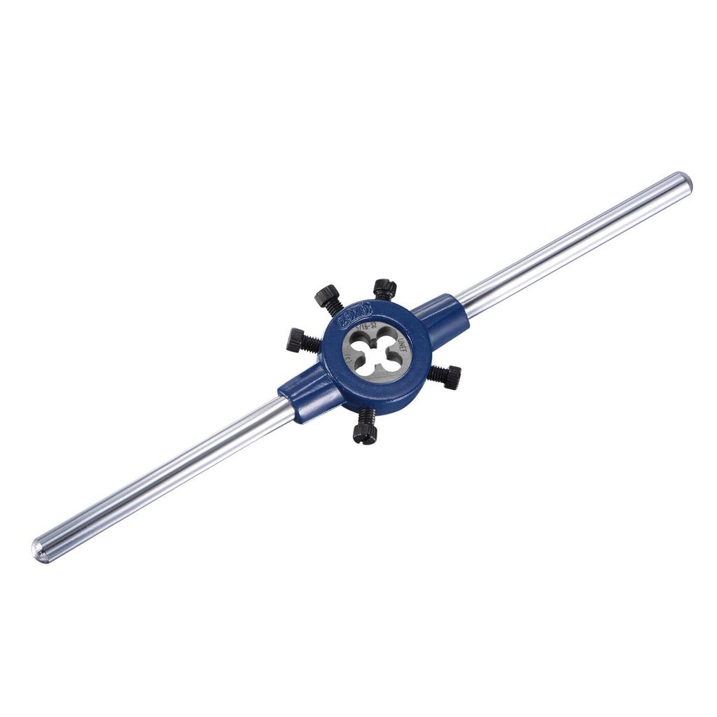 CoCud Die Stock Handle Set, 5/16-32 UNEF Thread Die, Fits 16mm-25mm Outer Diameter M7-M8 Die Wrench Tool Kit, for Thread Cutting and Repair, 1 Set