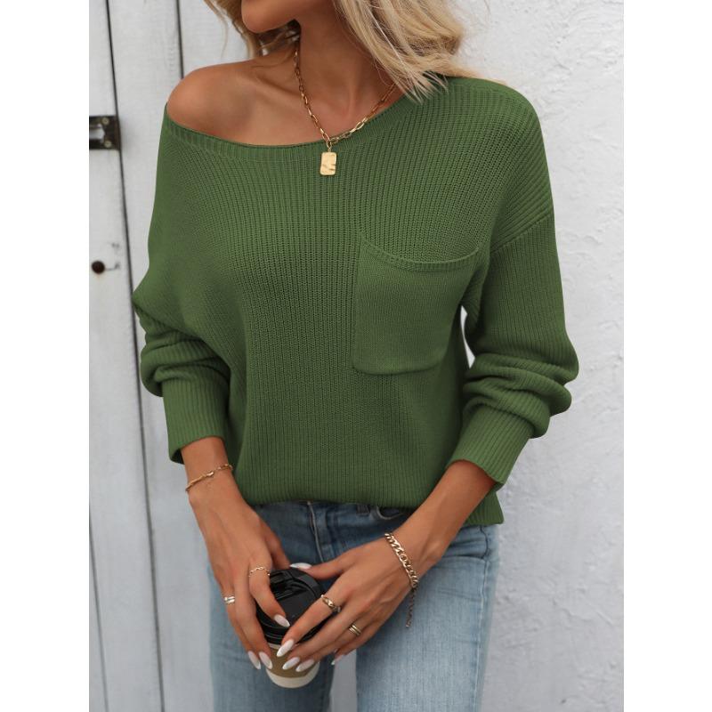 Dámská móda Ležérní jaro podzimní jednobarevné halenky a košile s dlouhým rukávem a výstřihem