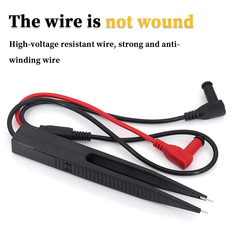 Stlxy SMD multimeter probe clip type test probe, capacitor inductor LCR chip probe, clip type SMD test probe