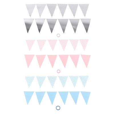 Pennant Wedding Room Children\'s Room Birthday Party Dress Up Supplies Wavy Pull Flag Pennant Bunting
