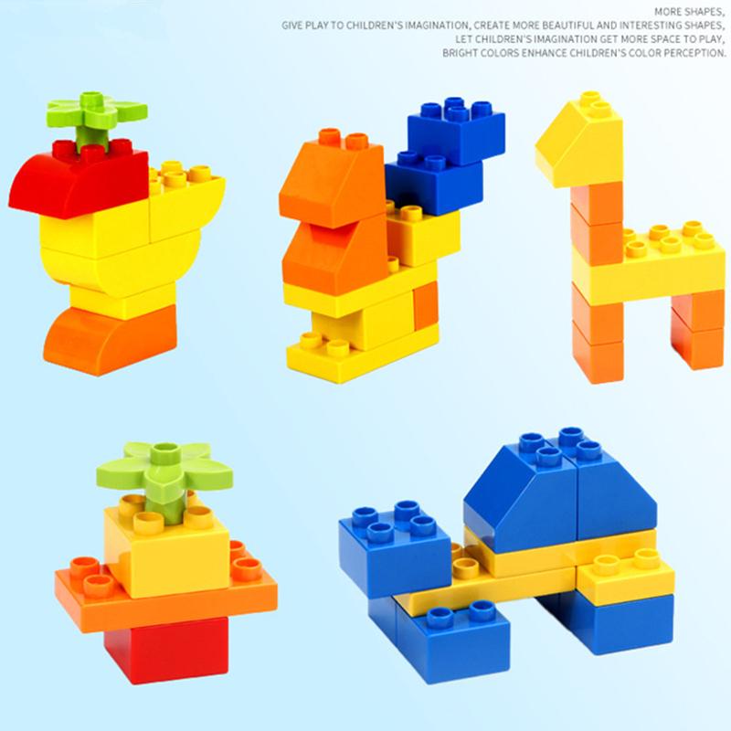 500g DIY MOC Farbe Zufällig Zusammenbau Große Bausteine Lose Grundbausteine Klassische Modellbausteine Kreative Sets Pädagogisches Babyspielzeug